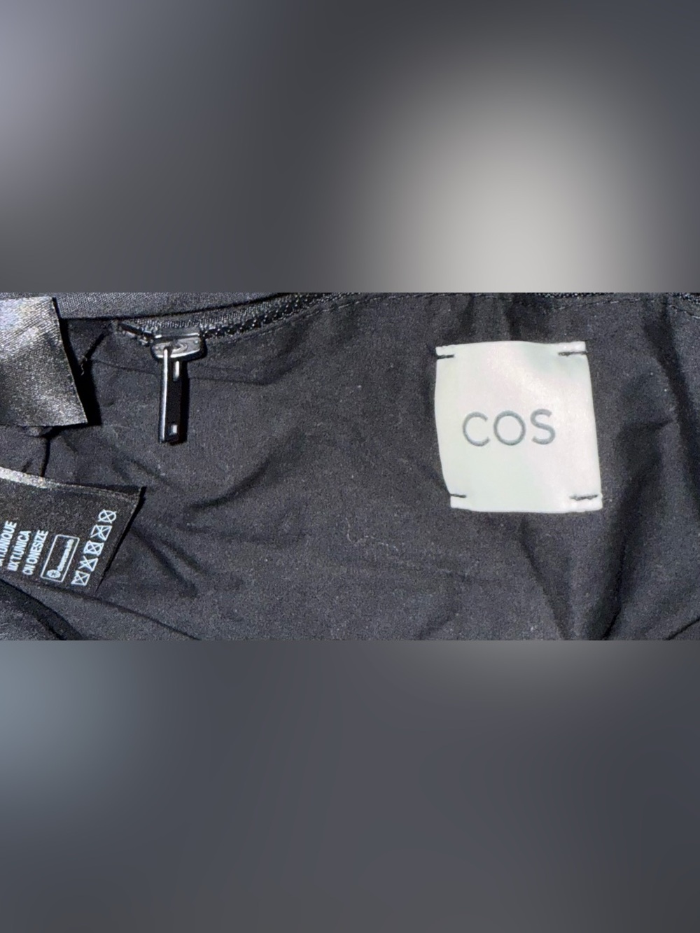 COS quilted shoulder crossbody black zipper bag - Picture 4 of 7
